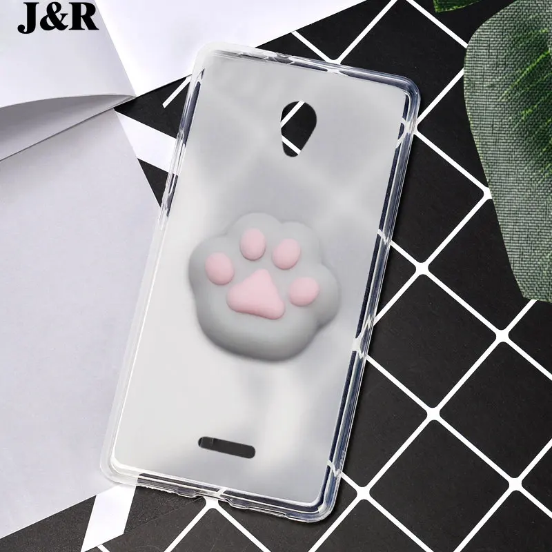 Case For Lenovo A1010 A 1010 A1010a20 A2016A40 Cover Silicone Soft TPU Cases Animal Cute Cat Claw Squishy Bags Protective Cases