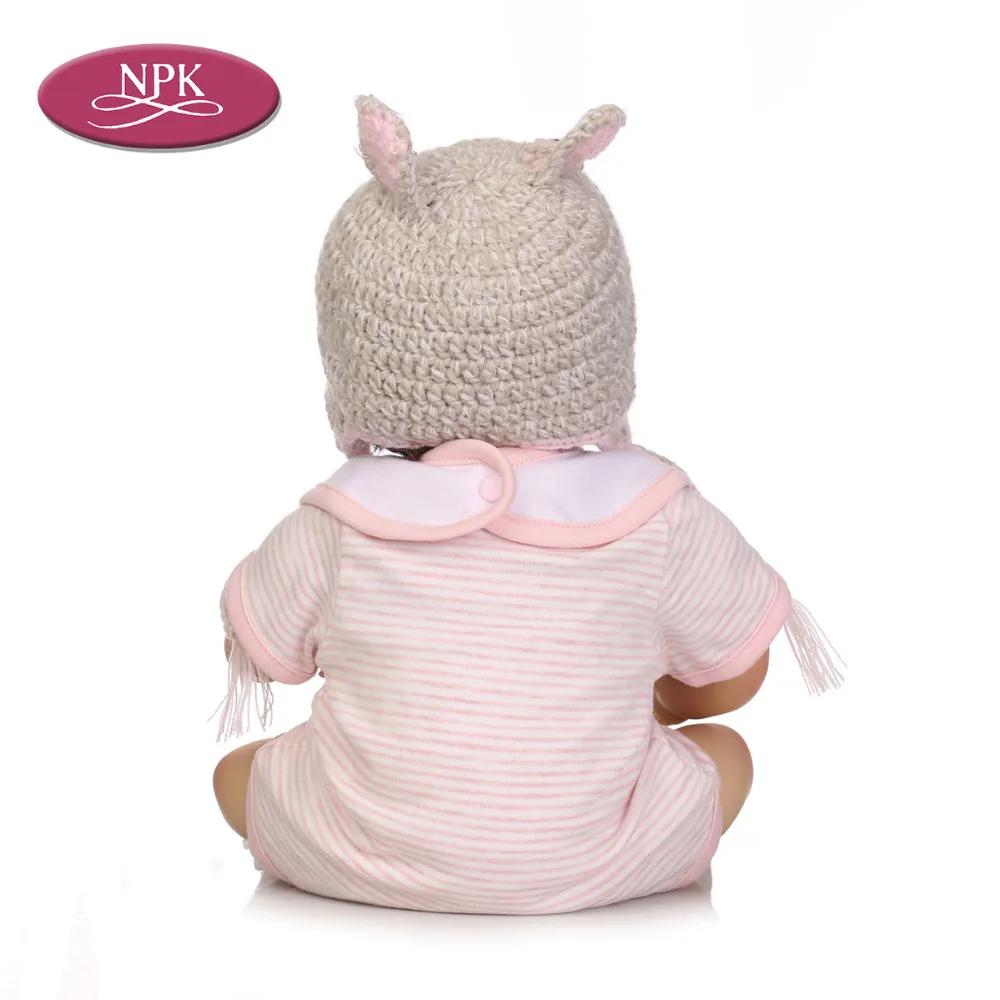 NPK 45CM Soft Silicone Reborn Baby Dolls 18 inch Real Touch Lifelike Babies Girl Dolls Bebe Reborn Bonecas Menina For Girls Kids (5)