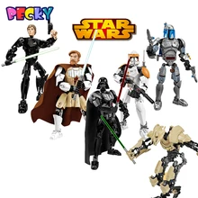 Becky New Star Wars Minifiguren Allgemeine Grievous Darth Vader Weiß Storm Trooper kinder spielzeug bausteine kompatibel legoelieds