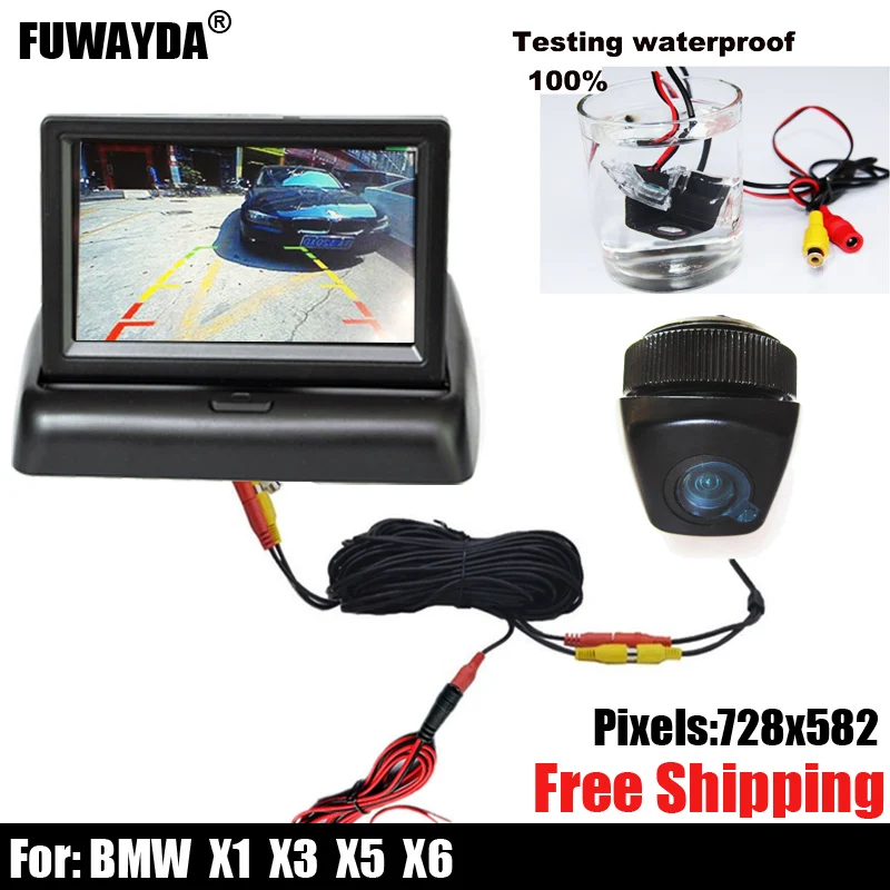 

free shipping SONY CCD Chip Car Rear View Reverse Backup Parking With Guide Line CAMERA for BMW X1/ BMW X3/ BMW X5/ BMW X6