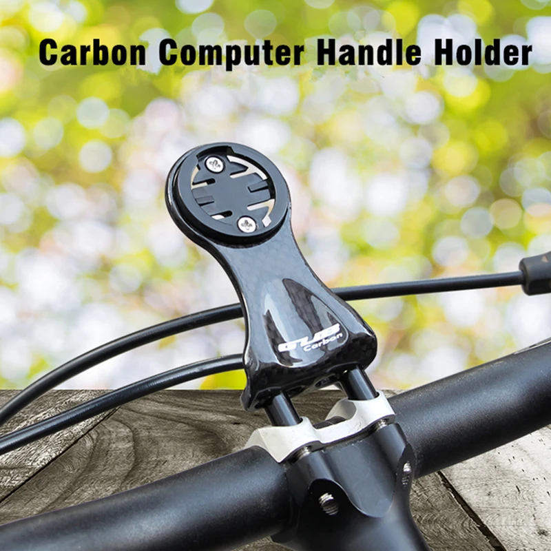 3K Carbon Fiber Bicycle Computer Mount Bike Stem Extender Handlebar