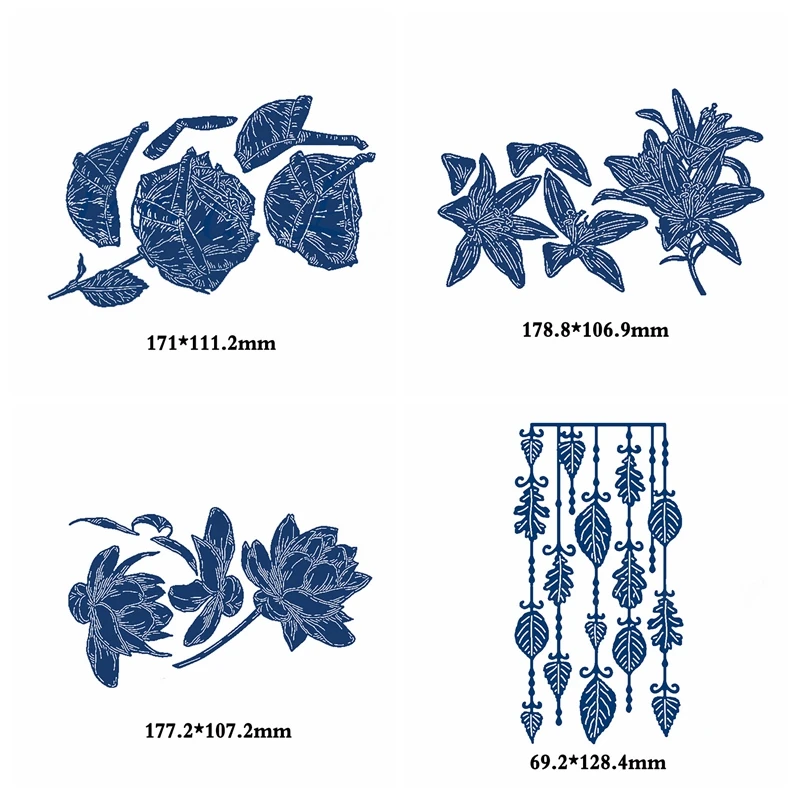 

Magical Myriads 3D Frozen Leaves Flower Metal Cutting Dies Stencil For Scrapbooking Paper Cards Crafts Handmade New 2019