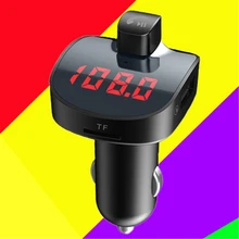 Интеллигентая(ый) Bluetooth Автомобильный MP3 музыкальный плеер с ЖК-дисплей Дисплей двойной два для смартфона с usb-портом для вождения Поддержка TF карта u-диск