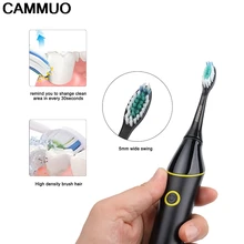 Зубная щетка Беспроводная зарядка перезаряжаемая ультразвуковая зубная щетка сменные головки таймер держатель щетки гигиена полости рта