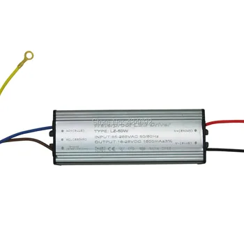 

50W LED Driver AC85-265V Input DC18-26V 1500mA Output Power Supply Lighting Transformers For 50W Red Yellow High Power Led Lamp