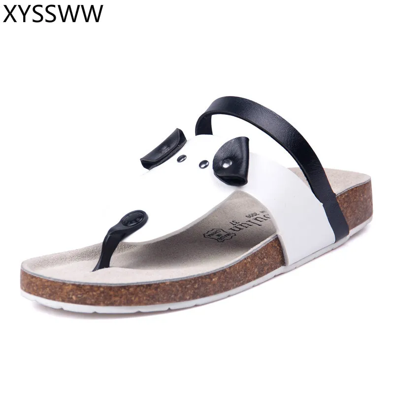 Summer Women Cartoon Puppy Cork Flip Flops Slipper Fashion Summer Beach women Slippers Casual Sandals women 35-44