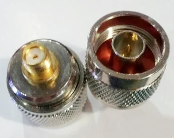 

10xCoaxial Coax Cable Connector N Plug Male To SMA Female RF Antenna Adapter Converter Connector Straight