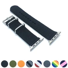 2018 TheNew BLACK Woven Nylon Band Bracelet For Apple Watch 3 42mm 38mm Fabric-like Strap iwatch 3 / 2/1 Nylon Strap Bangle Belt