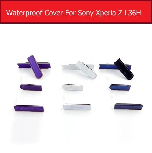 Micro SD& Earpone Jack Порт и слот для sim-карты и USB крышка для sony Xperia Z L36h C6602 C6603 водонепроницаемый пылезащитный Разъем Замена