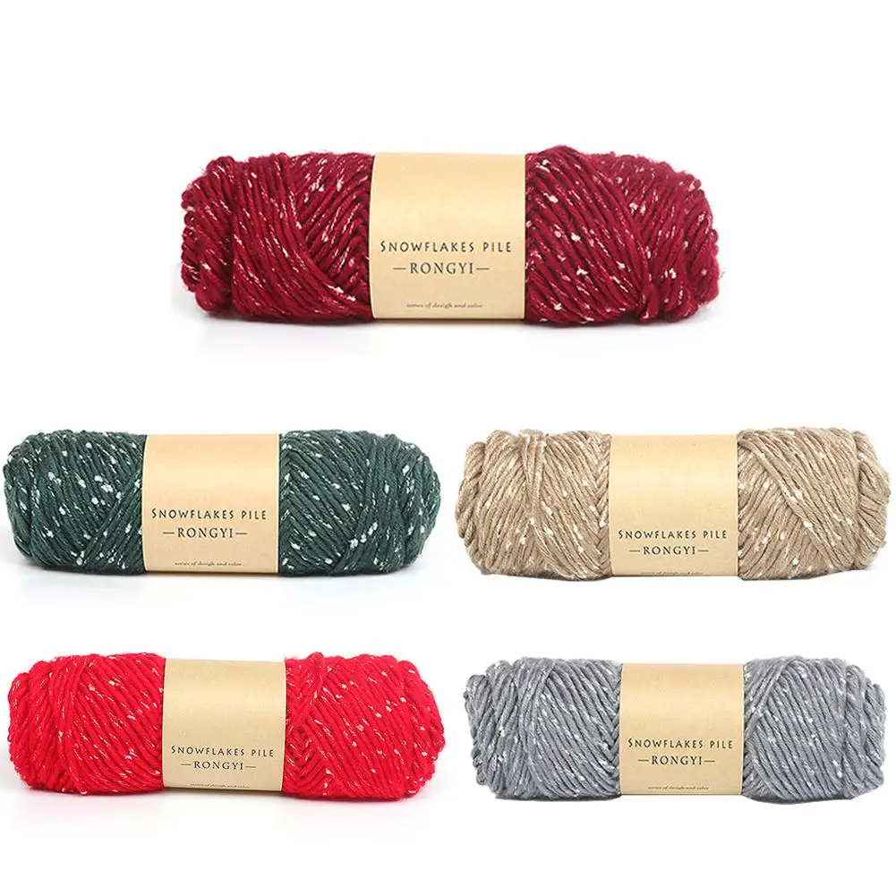 

Soft Snowflake Wool Line Hand Knitting Yarn Crochet Thread DIY Handcraft Knitted Yarn For Clothing Hat Scarf Blanket Thick Wool