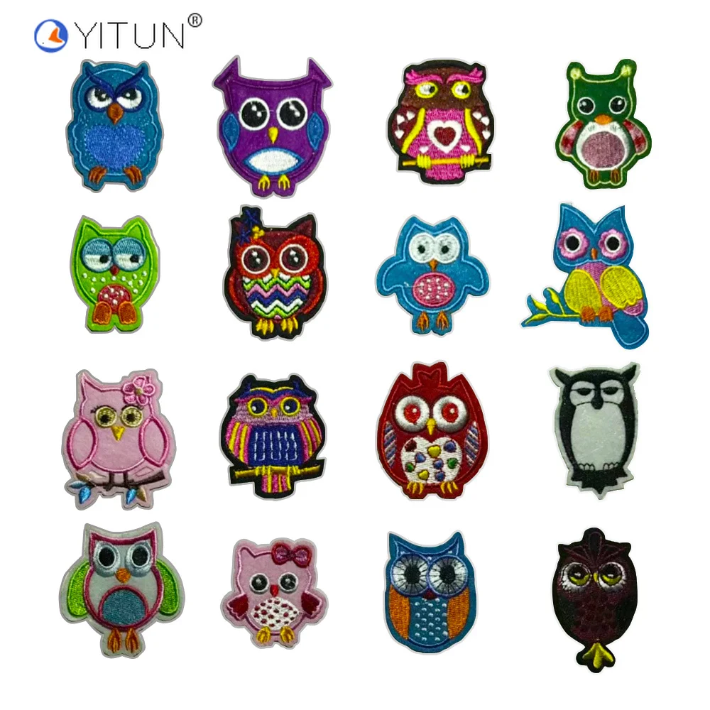 

YITUN Animal Defferent Eaggle Decoration Patches Badge Embroidery patch iron on for clothes accesseies Jacket Jeans Applique