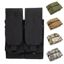 CQC тактический Molle клип двойной 5,56 M4/M16 AR15 пистолет подсумок Военная страйкбол Пейнтбол Охота Mag сумка