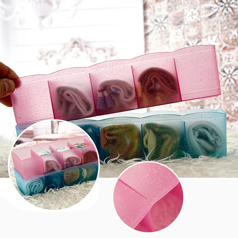 Sorting case Underwear Sock Storage Boxes Desktop Drawer Classification Stackable Storage  for woemn girls