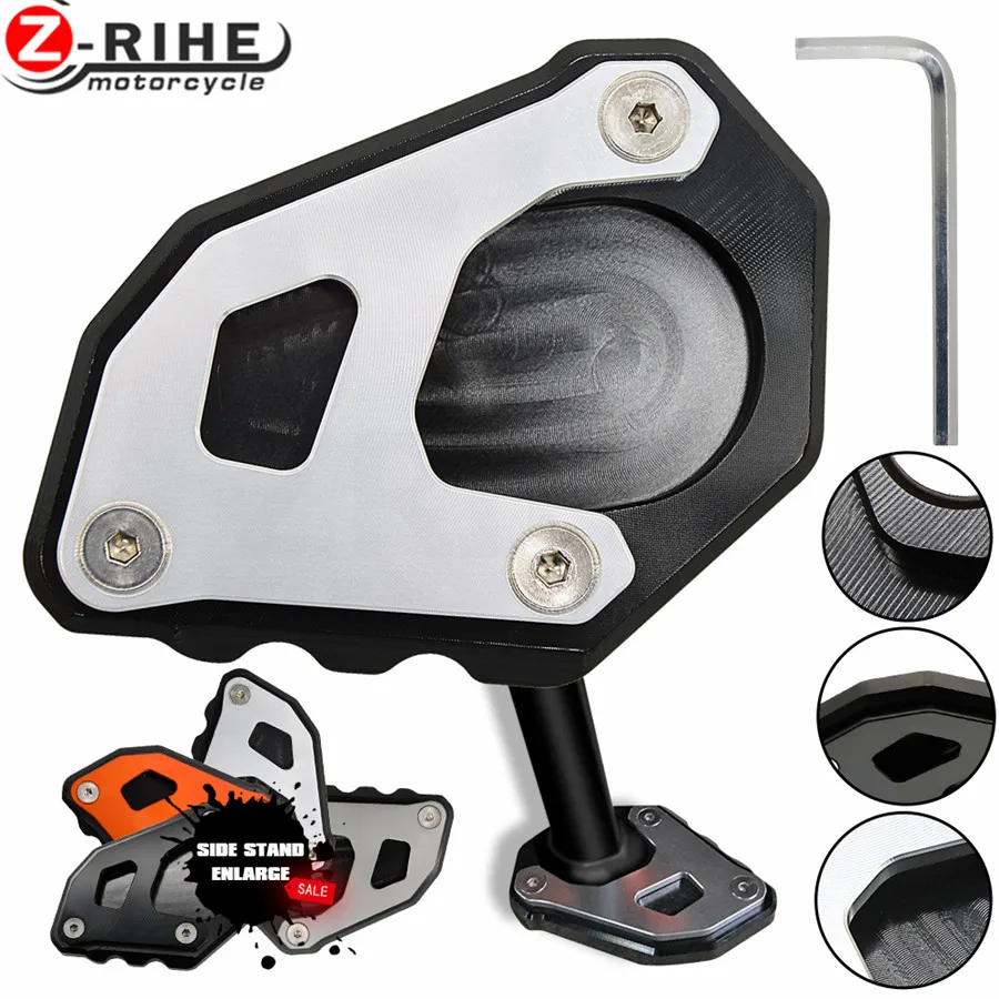 

new 16 colors CNC Aluminum Motorcycle Kickstand Side Stand Enlarge For KTM 1050 1090 1190 1290 Adventure / 1290 super adventure