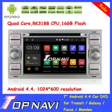 Top RK3188 Quad Core Android 4.4 Car DVD Player For Transit/Galaxy/Focus/Mondeo/Fiesta/C-max/S-max/Kuga/Connector