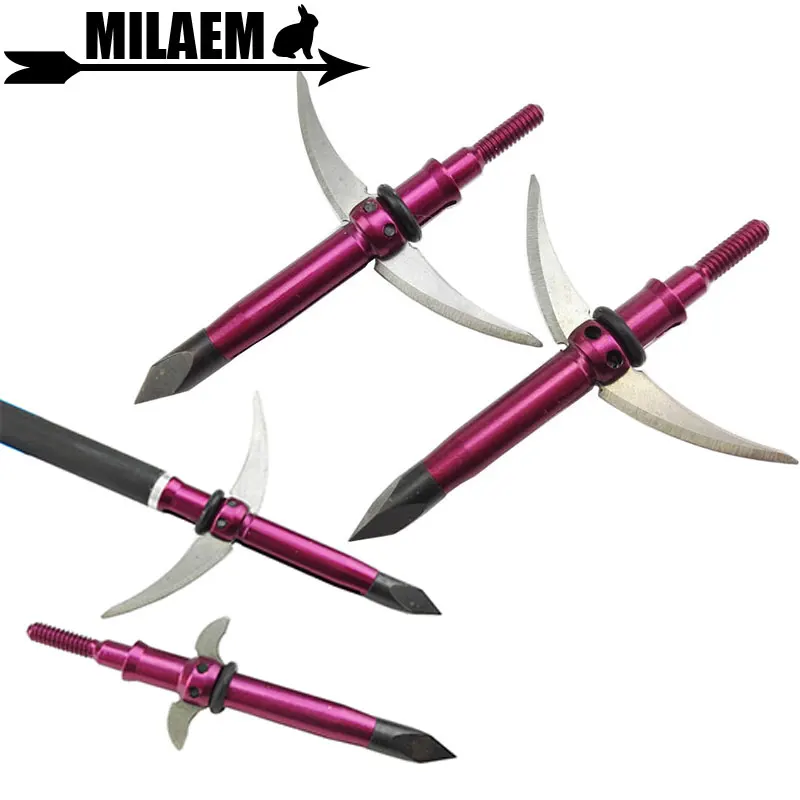 3/6/12pcs 100Gr Archery Blade Arrowhead 2 Blade Target Point Tips