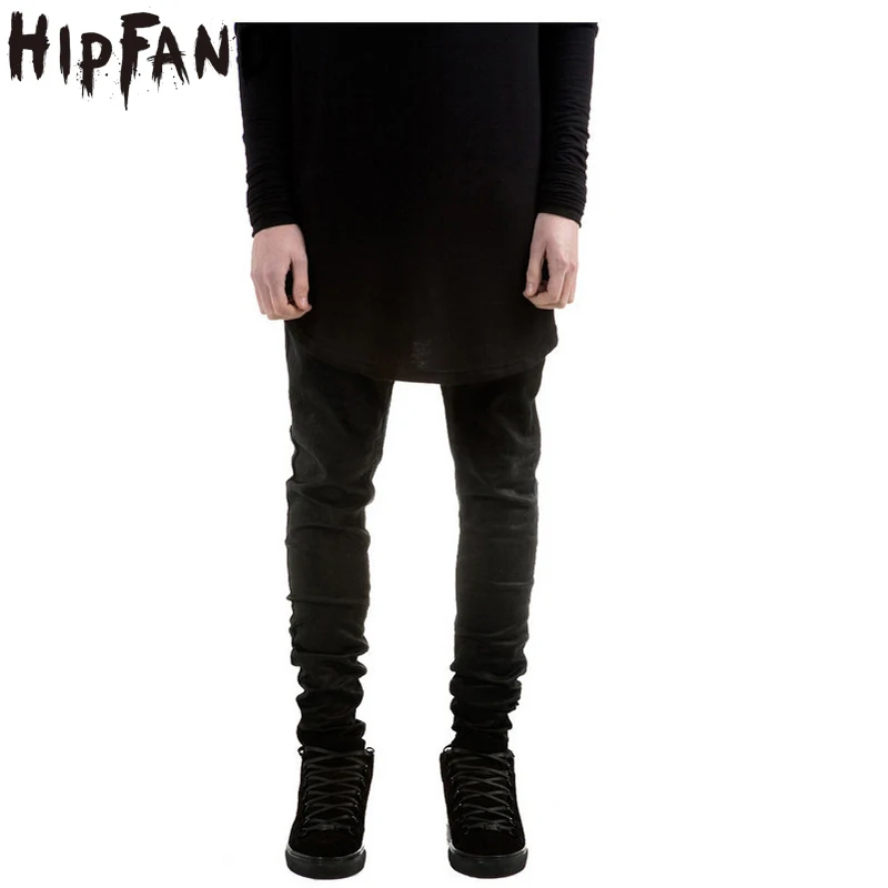 Famous Designer Men Brand Denim Jeans Skinny Jeans High Street Slim Fit Straight Jeans Men Black