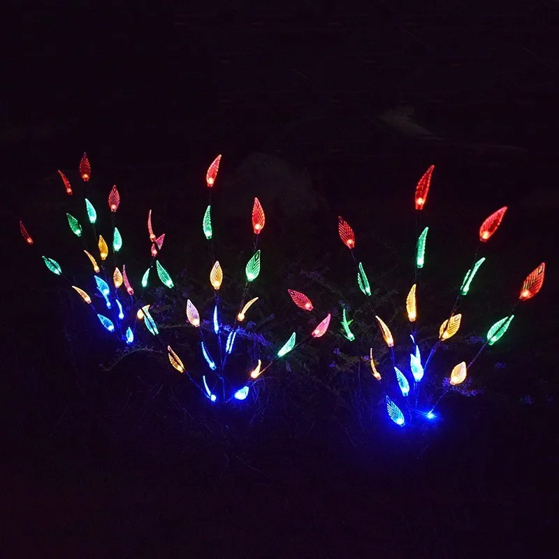 

Solar Power 60 LEDs Branch Lights Outdoor Waterproof Garden Path Branch Leaf Solar Lighting Home Decoration String Garland Light