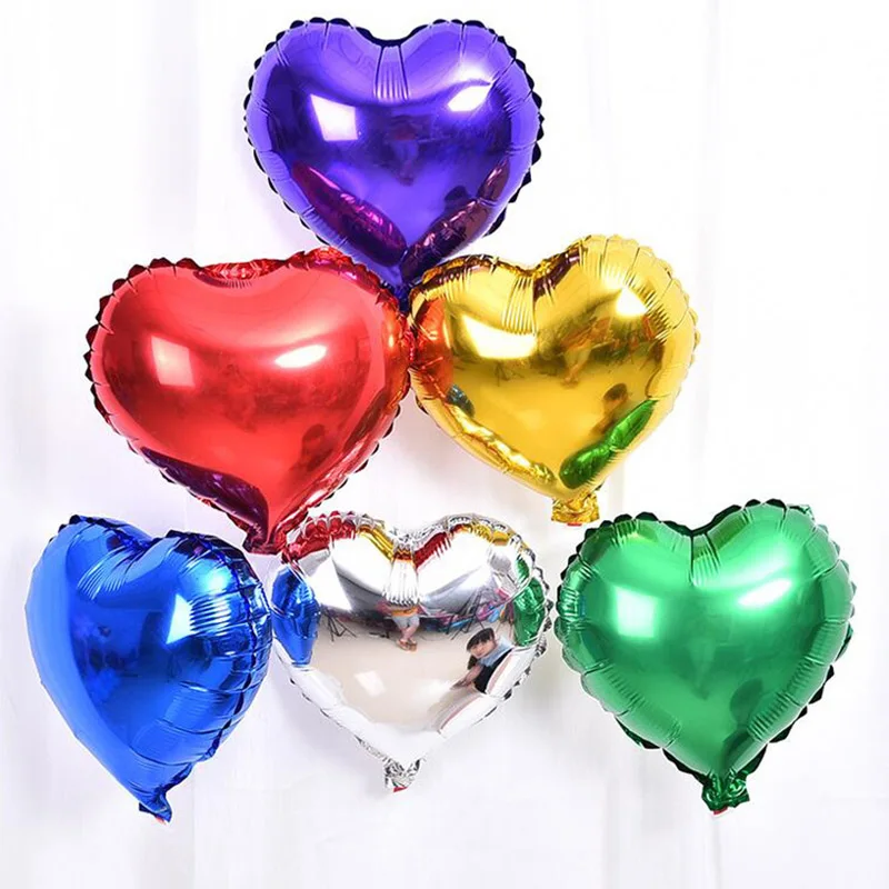 

1/10pc Romantic Wedding Balloons 10 24 32 Inch Heart Aluminum Balloon Wedding Decoration Inflatable Gift Birthday Foil Balloon