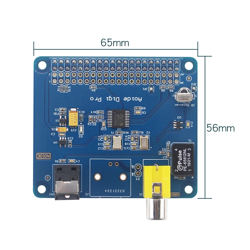 Для Raspberry Pi 3 AOIDE HIFI DiGi Pro цифровая звуковая карта, плата расширения звука для Raspberry Pi 3 Model B+ Plus 3B 2B