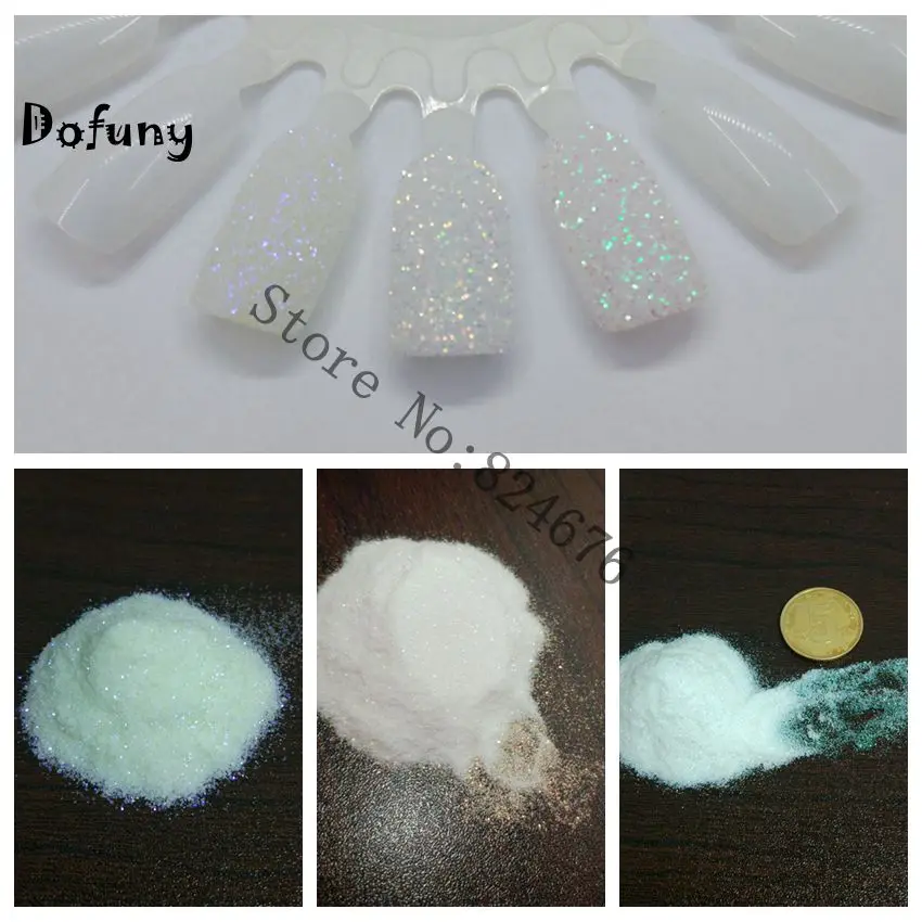 

10g/bag Symphony Gold Green Purple Color Nail Glitter powder Sheets UV powder DIY Nail Glitter Art Shiny Tip Powder