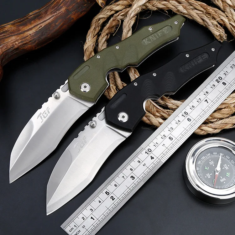 

Ganzo G10 handle folding knife, wild survival multi-purpose hunting knife, self-defense folding knife outdoor knife