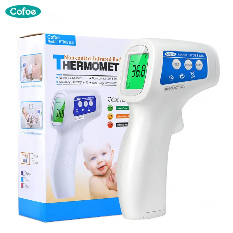 Cofoe Infrared Forehead Digital Thermometer Electronic Termometro Gun