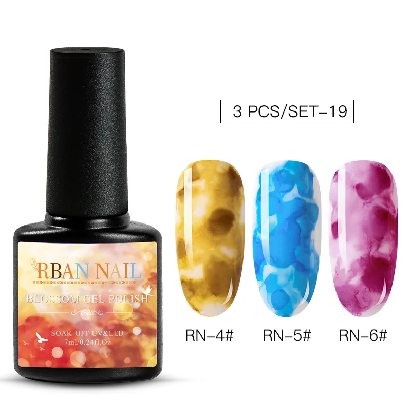 RBAN NAIL Blossom УФ-гель для ногтей Набор DIY цветущие цветы шаблон светодиодный Гель-лак для ногтей Полупостоянный гибридный УФ-лак - Цвет: ZH04542