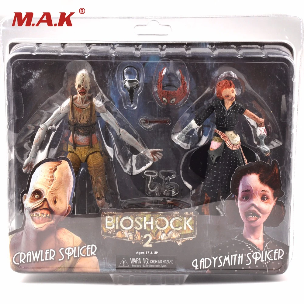 

2 Figures 7 Inches Movable Bioshock Ladysmith and Crawler Action Figures Models Dolls Collections