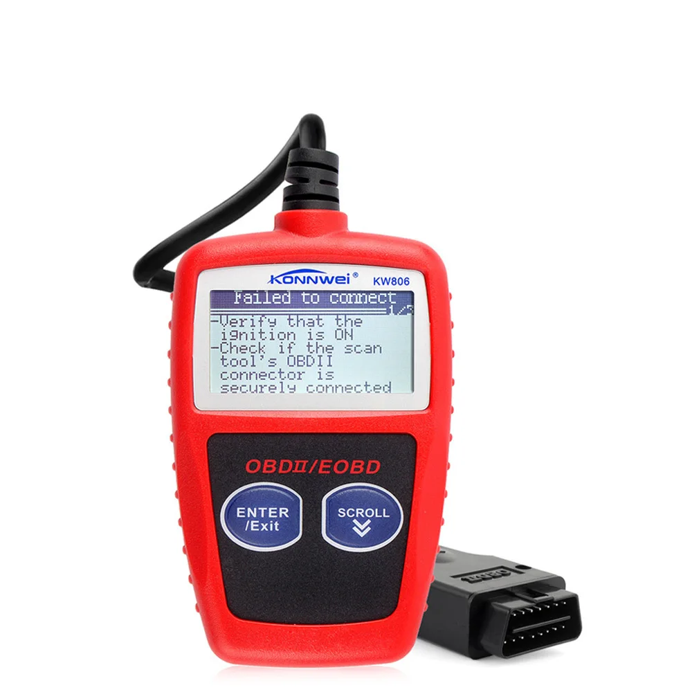 Prix pour KONNWEI KW806 Universel 2 BUS OBD2 Diagnostic Scanner De Voiture OBDII Peut Scanner Erreur Code Lecteur Outil D'analyse OBD PK AD310 ELM327 V1.5 Prix pour KONNWEI KW806 Universel 2 BUS OBD2 Diagnostic Scanner De Voiture OBDII Peut Scanner Erreur Code Lecteur Outil D'analyse OBD PK AD310 ELM327 V1.5
