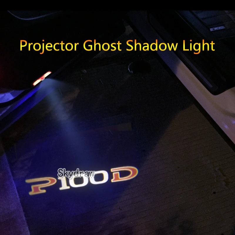 

2 Piece For TESLA Model S Model X Model 3 P100D Logo Car LED Door Warning Light Projector Ghost Shadow Light Welcome Light