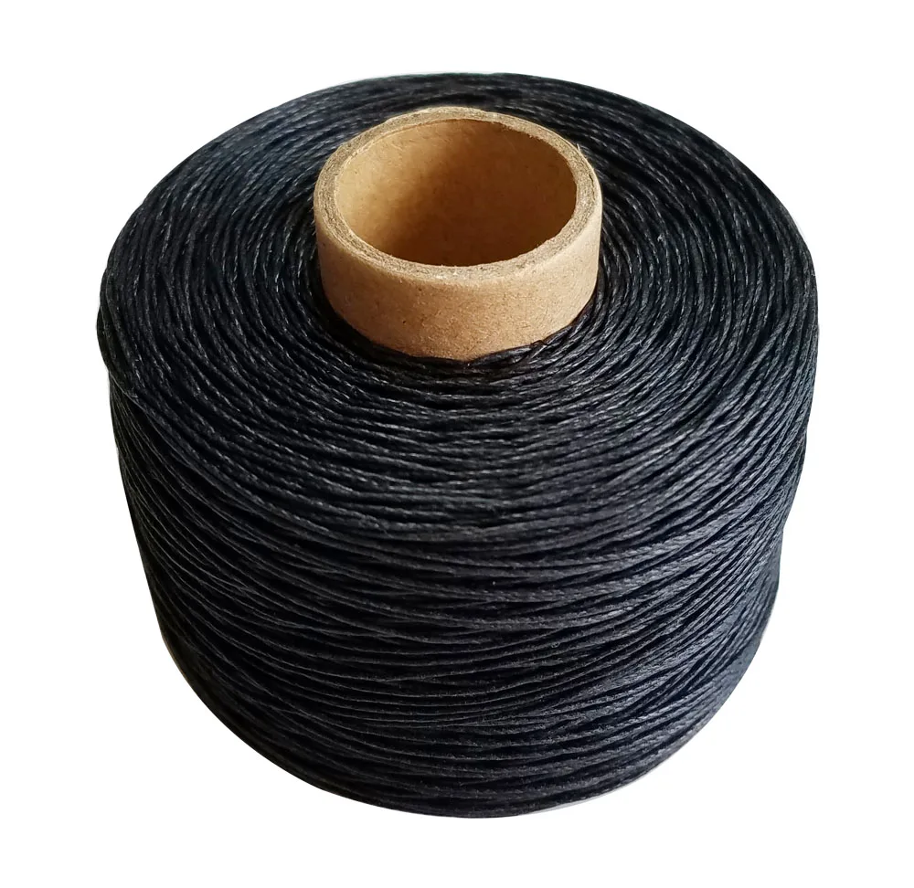 

Black 100% Linen waxed thread 100m/roll twine cord high tenacity rope for sewing accessory DIY