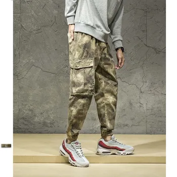 

Harem Pants Men Casual Joggers Cargo Pants Japanese Streetwear Hip Hop Track Pants Camouflage Military Army Trousers Clothing
