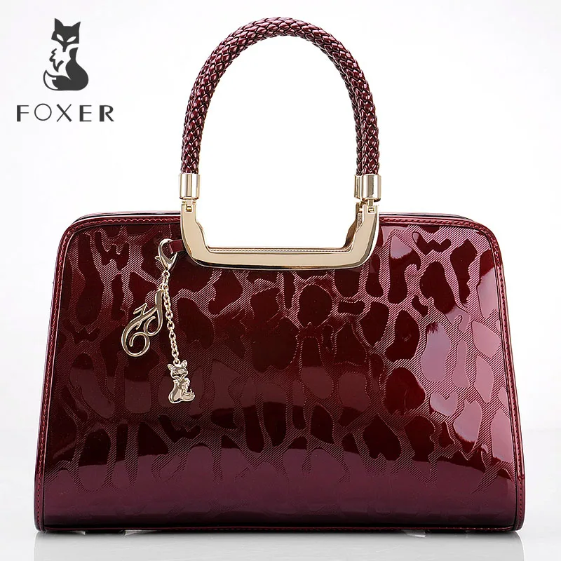 

FOXER Brand Fashion Women Handbag Leather Luxury Shoulder Bag All-purpose Purse Large Capacity Tote Bag