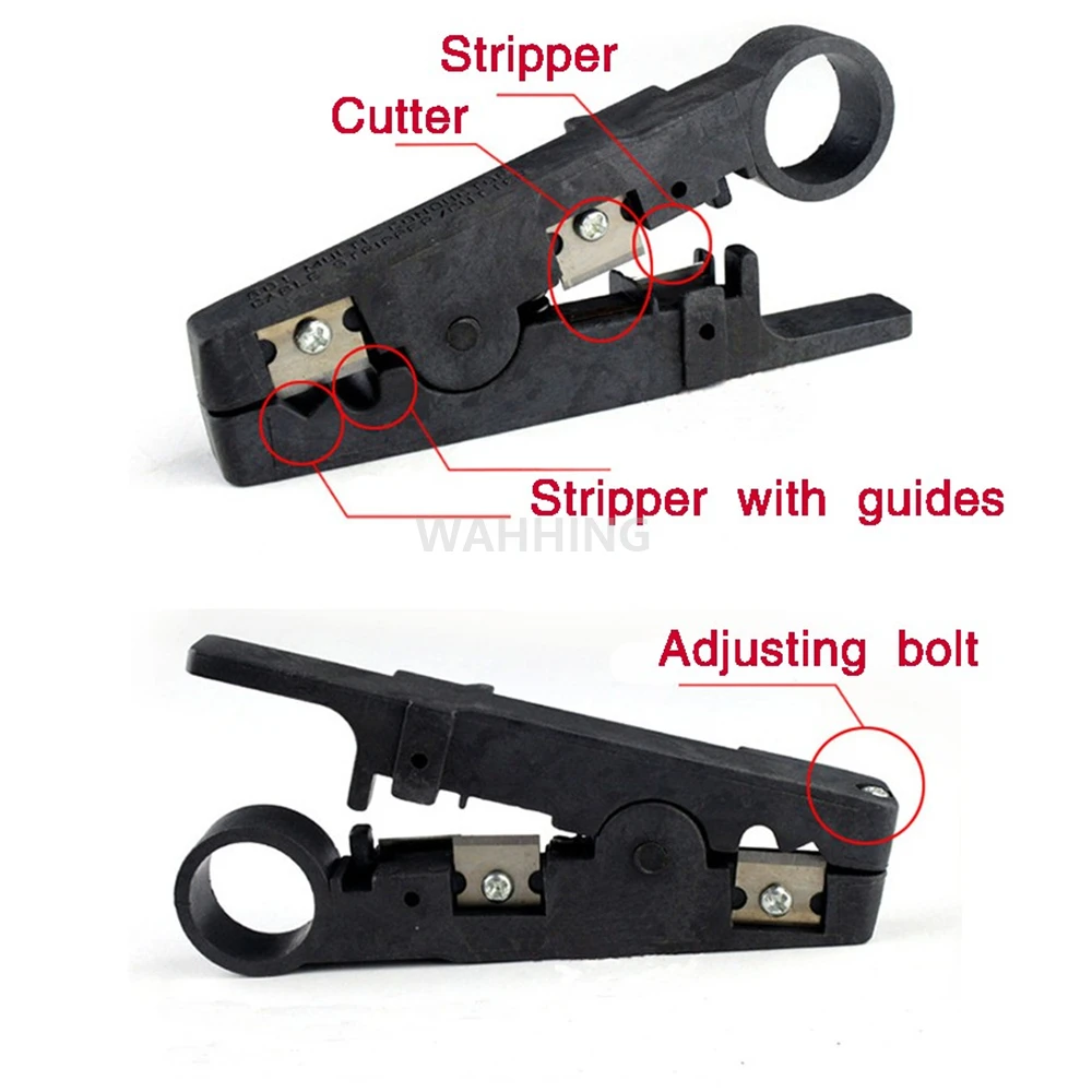 Многофункциональное устройство для зачистки кабеля резак RJ45 для зачистки UTP STP RJ45 сетевые инструменты черный HY1503