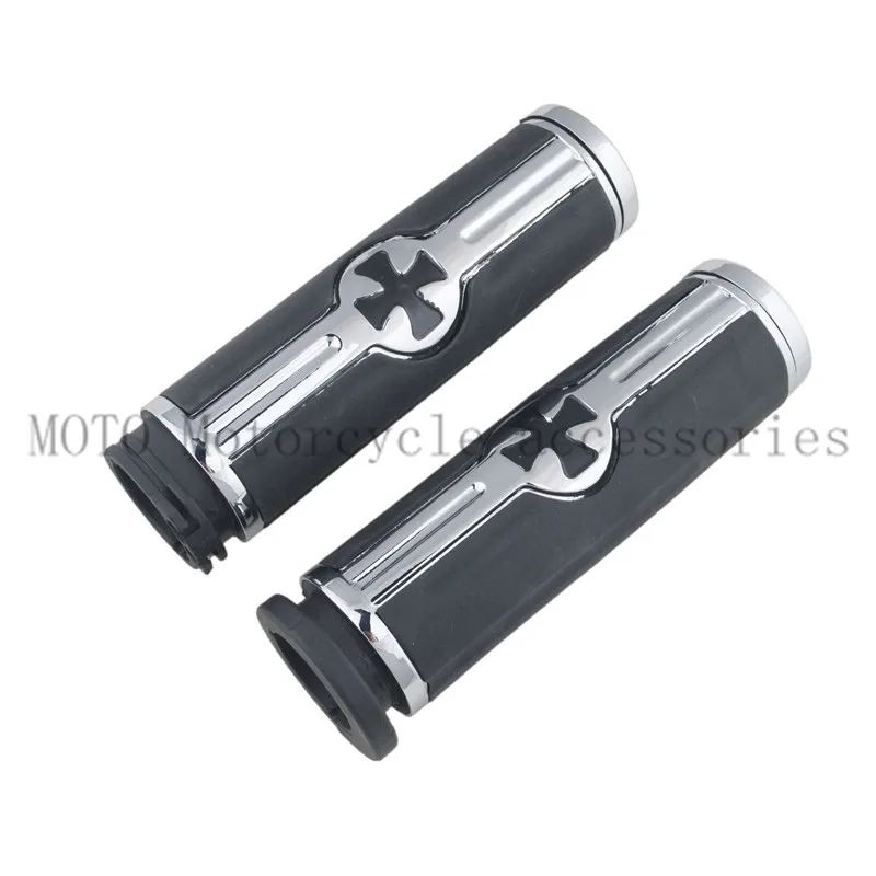 

1" Cross Handlebar Hand Grips For Honda Shadow Spirit VT400 VT750 VT1100 VTX1300 VTX1800 STEED VLX 400 600 Magna VF250
