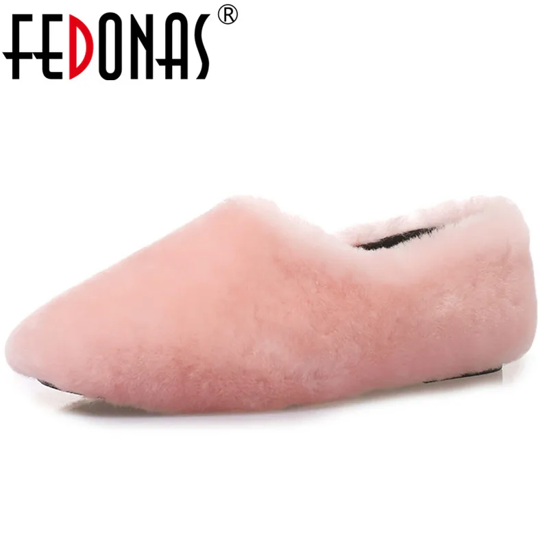 

FEDONAS Brand Women Warm Spring Autumn Slip On Comfort Casual Shoes Woman Heels Round Toe Ladies Loafters Shoes