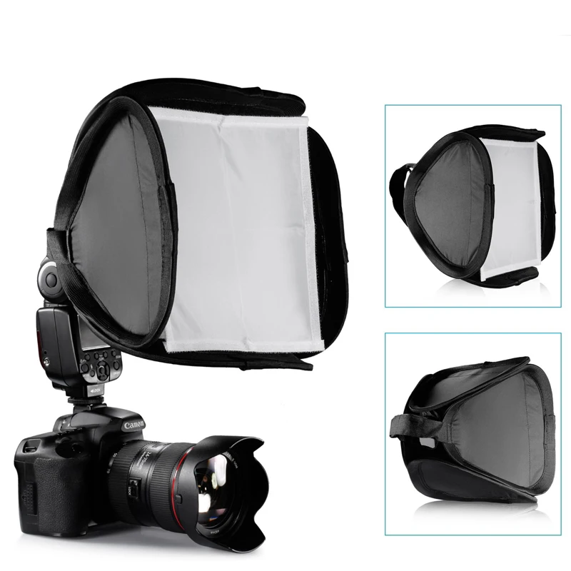 

Photo Studio 9" 23cm Portable Softbox For Speedlite Flash Light High Quality