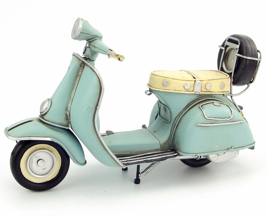 Абсолютно новая модель мотоцикла ручной работы 1965 VESPA металлический мотоцикл артефакт модель игрушки для коллекции подарок украшение