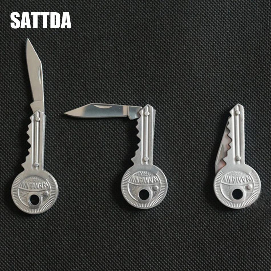 

Mini Blade fold key ring knife keychain Peeler tool Outdoor camp gadget Survive kit portable hike Pocket Package Box Opener