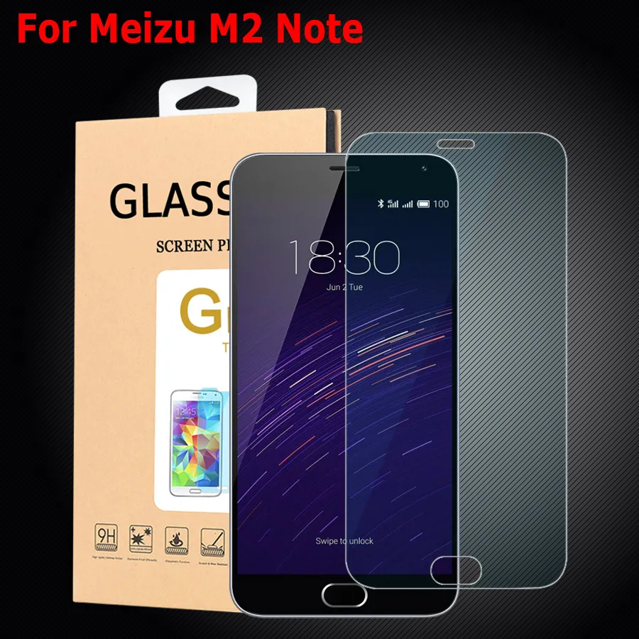 For Meizu M2 Note Tempered Glass Thin Hd 9h Clear for meizu m2 note tempered glass thin hd 9h clear