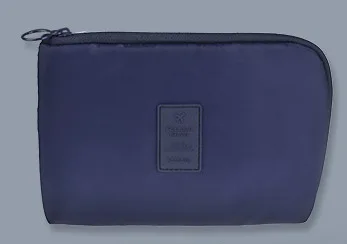 Luluhut дорожная сумка для хранения вещей с цифровым кабелем для хранения данных сумка на молнии посылка для проводов портативные карманы для хранения косметики - Цвет: dark blue