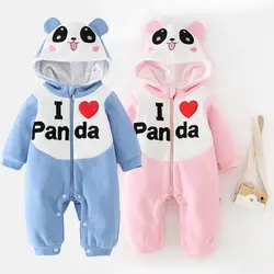 Panda Kigurumi baby Дети мультфильм животных Косплэй боди теплые мягкие фланелевые фантазии Onesie Симпатичные пижамные облегающий костюм комбинезон