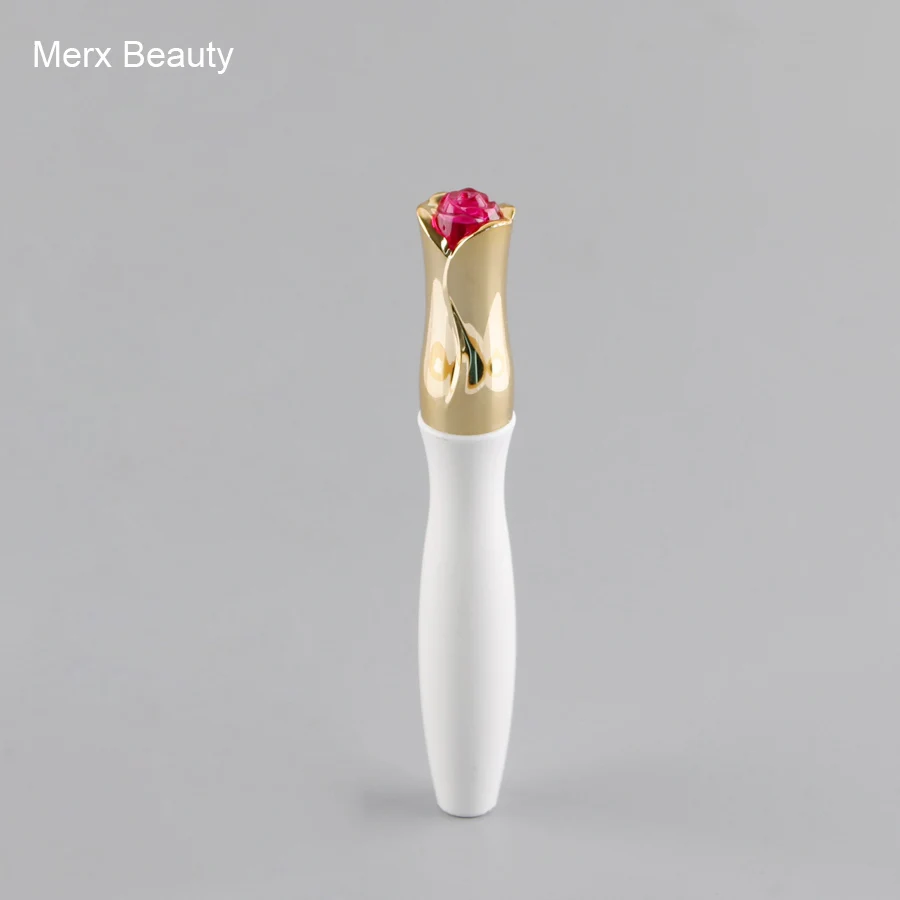 5PCS 10 12ML White Plastic Mascara Bottle With Rose Shape Cap, Empty