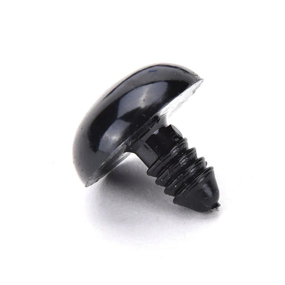 12/14/16/17/20mm Cartoon Plastic Round Eyeball Black Safety Doll Eyes