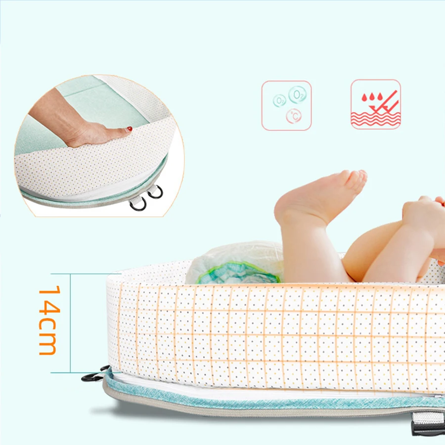 Портативная детская кроватка multi-function кроватки модная сумка для мамы путешествия baby cirb с солнцезащитным козырьком и москитная сетка