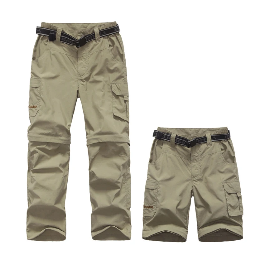 Flygaga niño niña verano rápido seco Softshell Pantalones extraíble exterior Pantalones cortos senderismo camping trekking deporte niños Pantalones mc110