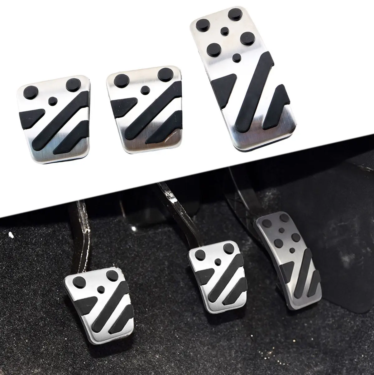 

Fit For Mitsubishi Outlander ASX EX Lancer 2009-2018 Auto Non-slip Pad Accelerator Gas Fuel Brake Clutch Pedal Cover Accessories