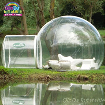 Cheap Outdoor Camping PVC Inflatable Bubble Tent Transparent Tent Portable Transparent Dome Inflatable Cube Tent With Free Blower