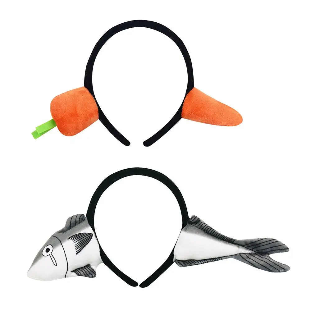 cheap Funny Weird Fish Carrot Hair Hoop Headband Cosplay Party Headwear Accessory new